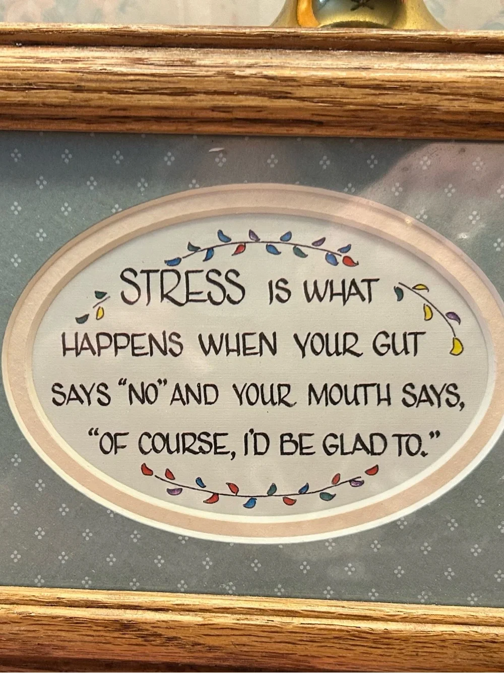 Inspirational 'Stress Is What Happens' Wall Plaque - Multicolor